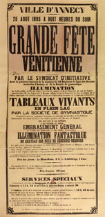 affiche Pleins feux sur la fte du lac