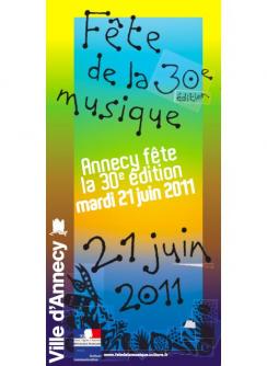 affiche Fte de la musique  Annecy