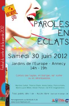 affiche Festival du conte :  Paroles en clats 