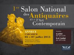 affiche 1er Salon National des Antiquaires et de l'Art Contemporain.