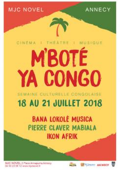affiche M'bot ya Congo : Semaine culturelle congolaise