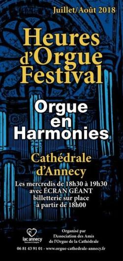 affiche Heures d'Orgue Festival 2018