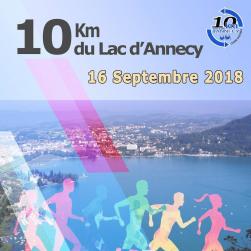 affiche 10 km du Lac d'Annecy 2018