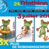 affiche 24e Triathlon International du Lac d'Annecy
