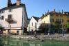 Quai de l'le, Place St-Franois et au fond Eglise Saint-Maurice